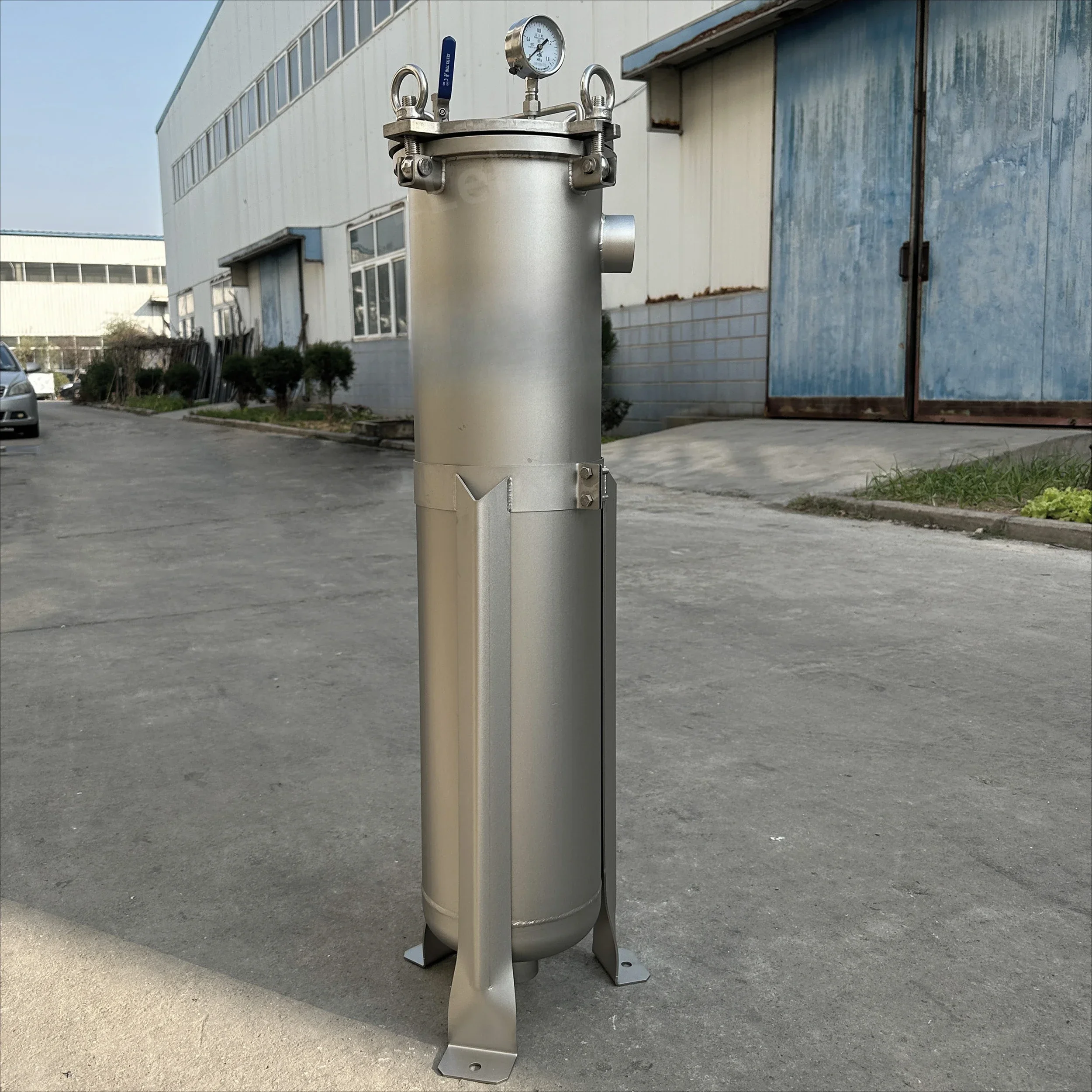 Industrial Filter Waste Oil Chilled Water Quick Filtration Equipment Opening Stainless Steel Bag  Housing