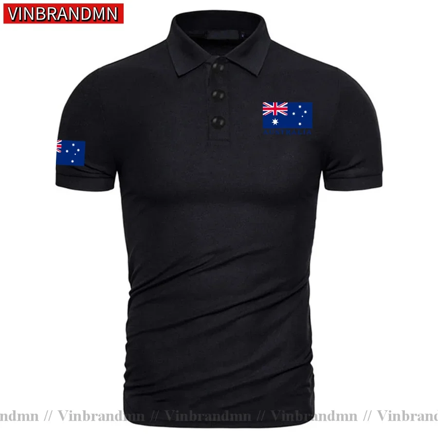 

Commonwealth of Australia Aussie polo shirts men short sleeve white brands printed for country 2017 cotton AUS Australian