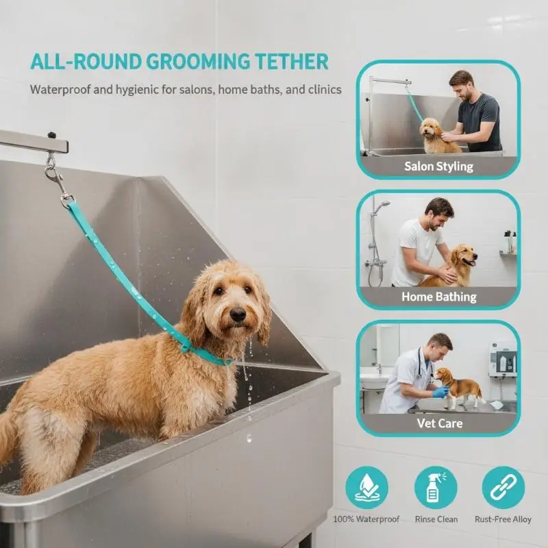 TThickened Thickened Silicone Leash Dog Grooming Table Hanging Rope Bathing Dog Silicone Hanging Rope Pet Supplies