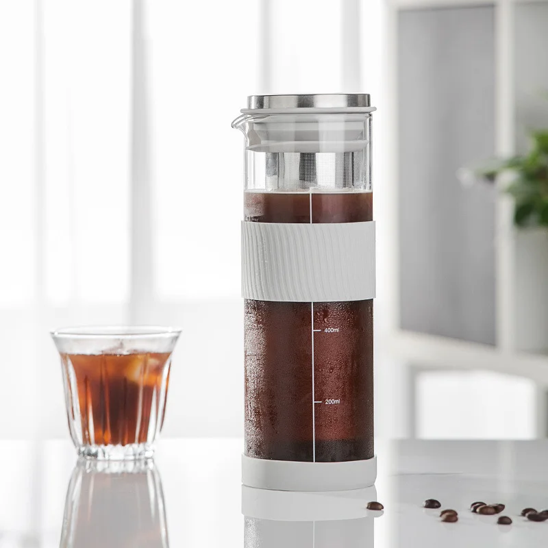 

Large Capacity Cold Brew Coffee Bottle Cold Extraction Pot Hand Punch Cold Dripper Cold Coffee Extraction Sharing Bottle