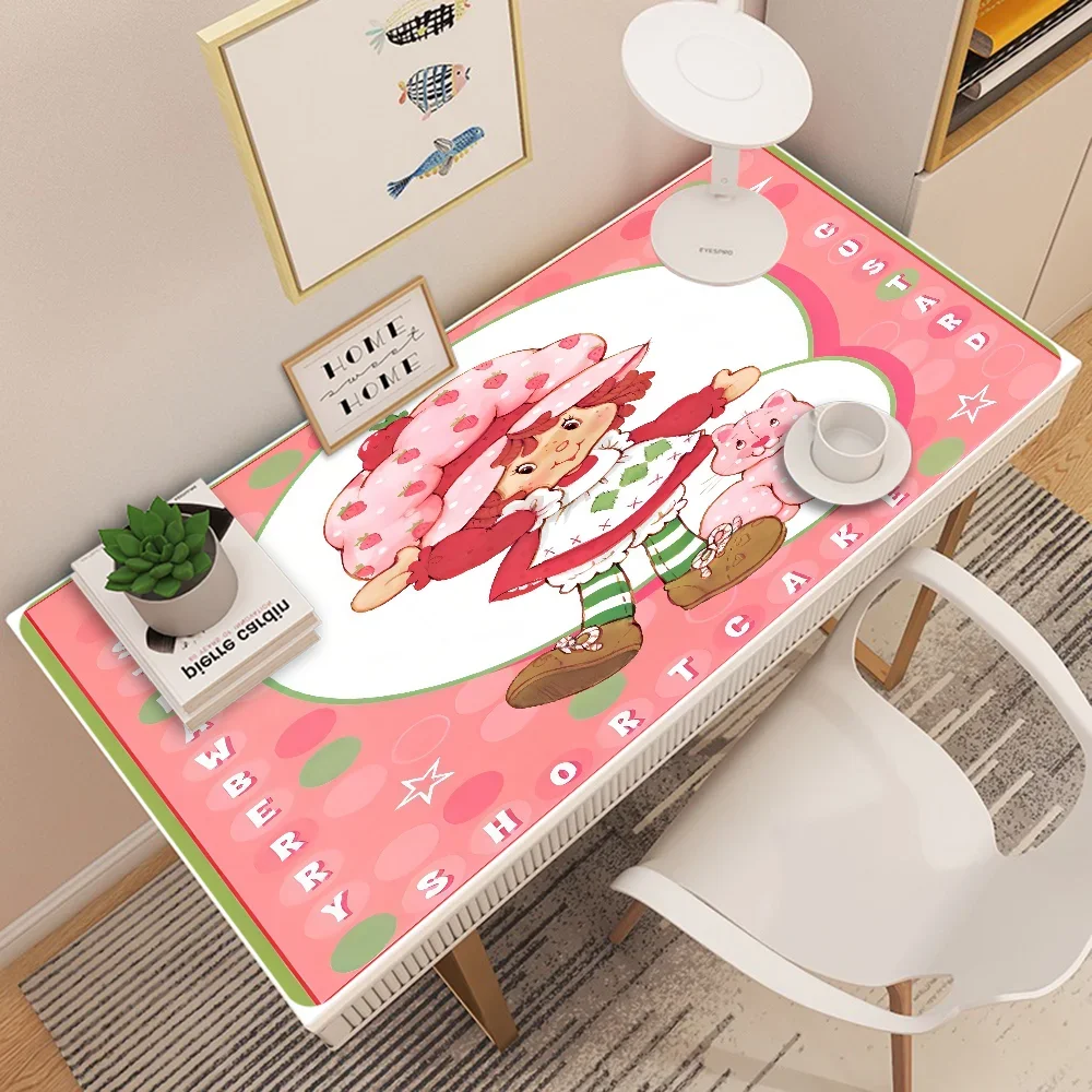 S-Strawberry-shortcakeS INS Tide Large Table Mat Student Mousepad Gamer Computer Keyboard Pad Games Pad for PC Computer Table