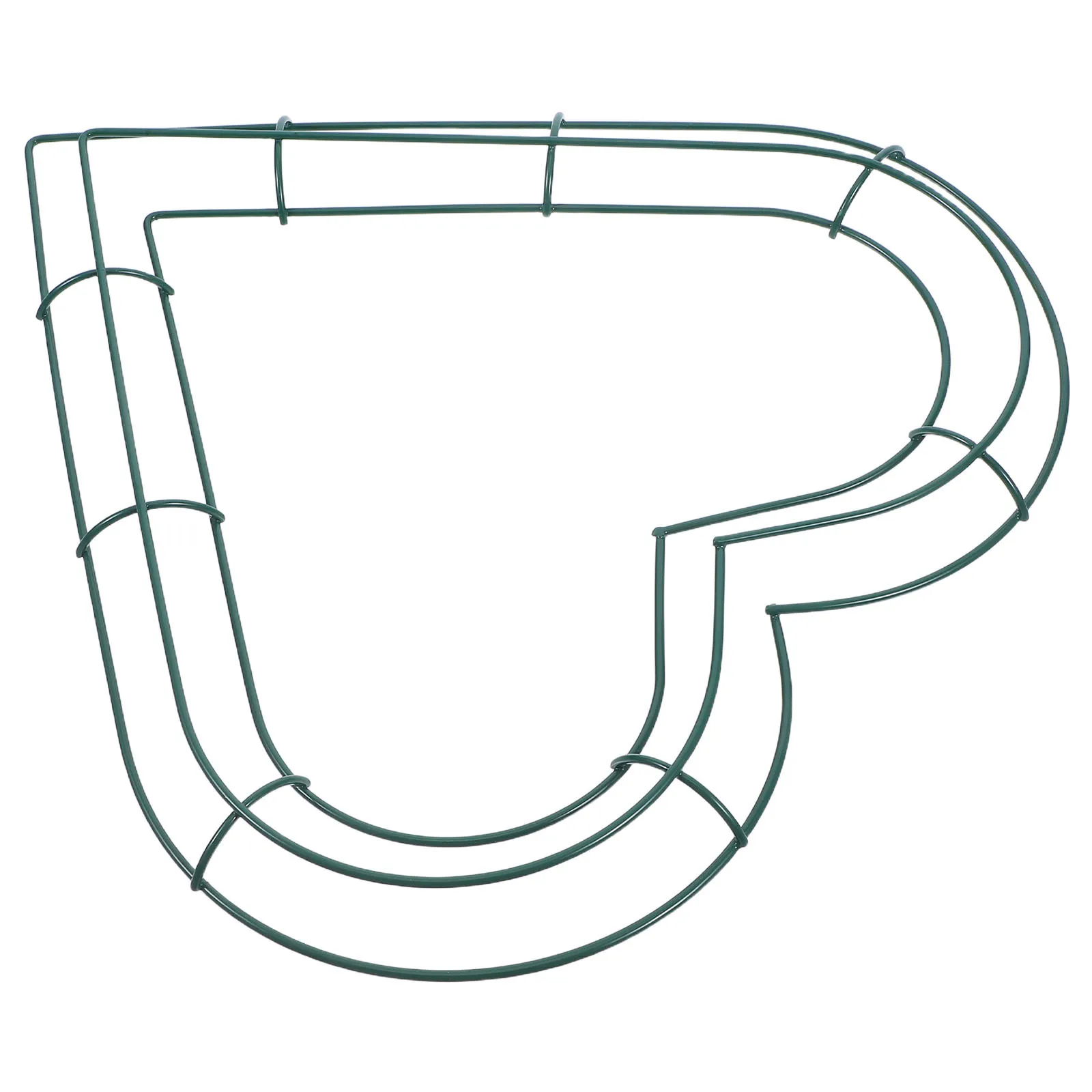 

1Pcs Xmas Wreath Iron Ring Heart Shape Loop Solid Base DIY Garland Accessory Hanging Flower Loop Iron Ring Garland Accessory