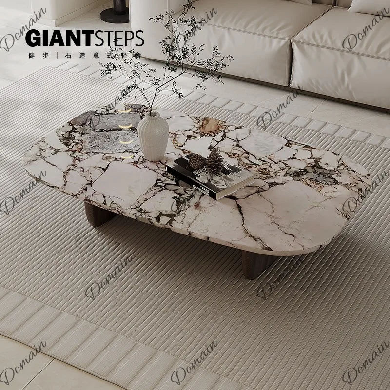 Italian coffee table simple modern light luxury model room living room art designer style fashion