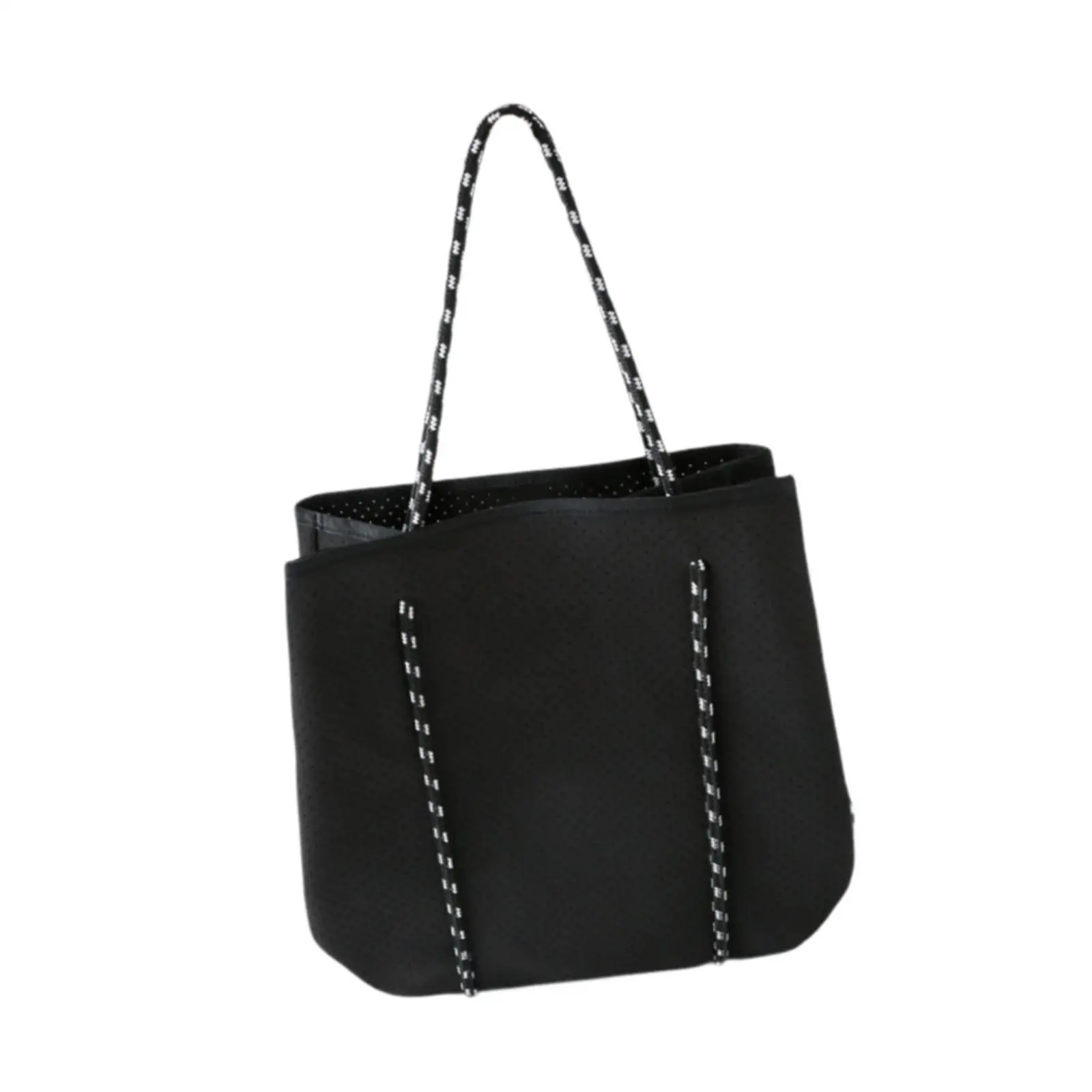 Neoprene Bag Pool Bag with Small Purse Water Resistant Beach Tote Bag Holes Handbag for Traveling Summer Shopping Gym