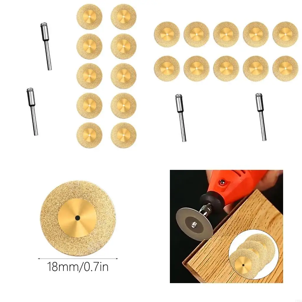 10 قطعة 16/18/20/22/25/30/35/40/50/60 مللي متر أسطوانة تقطيع طاحونة أسطوانة تقطيع بلاط الماس قطع عجلة الخزف