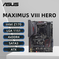 ASUS MAXIMUS VIII HERO Motherboard LGA 1151 Intel Z170 Support 6300 6500 6700 7500 7700K CPU 4xDDR4 3733MHz NVME M.2 PCle 3.0