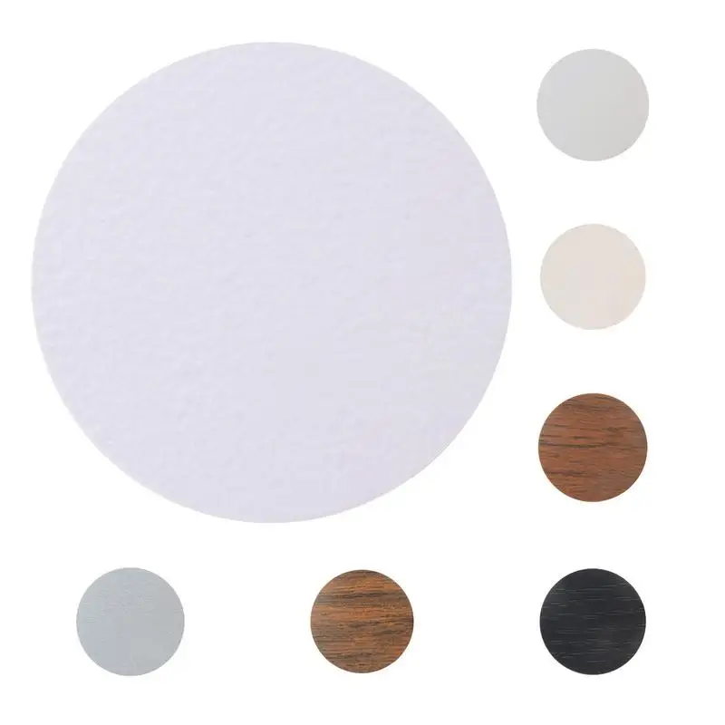 54Pcs/Sheet PVC Round Wood Furniture Screw Cover Caps Stickers Self Adhesive Decorative Films Dust Proof Hole Sticker