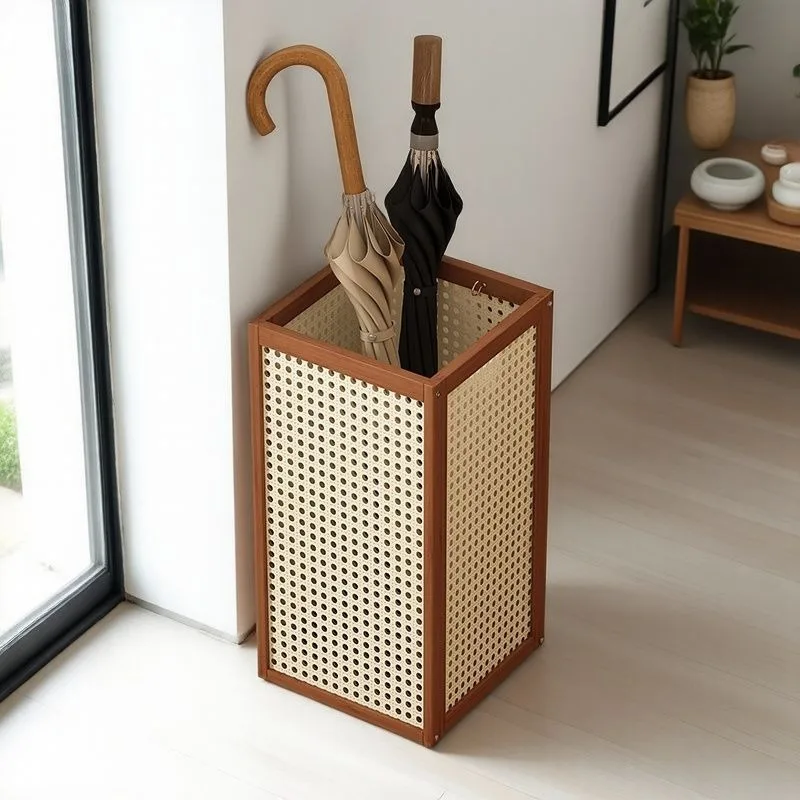 French Style Retro Umbrella Stands Floor-standing Home Storage Shelves Entrances Home Decoration Rain Gear Organize