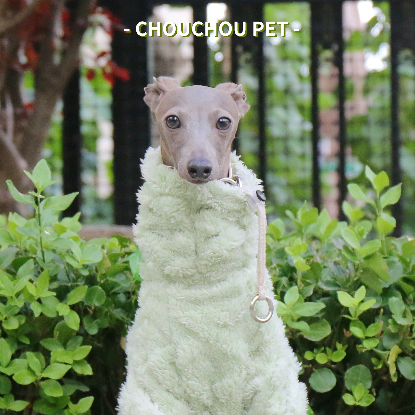 Winter new pattern double-sided fleece puppy pajamas warm Italian greyhound four-legged clothes soft and comfortable whippet dog