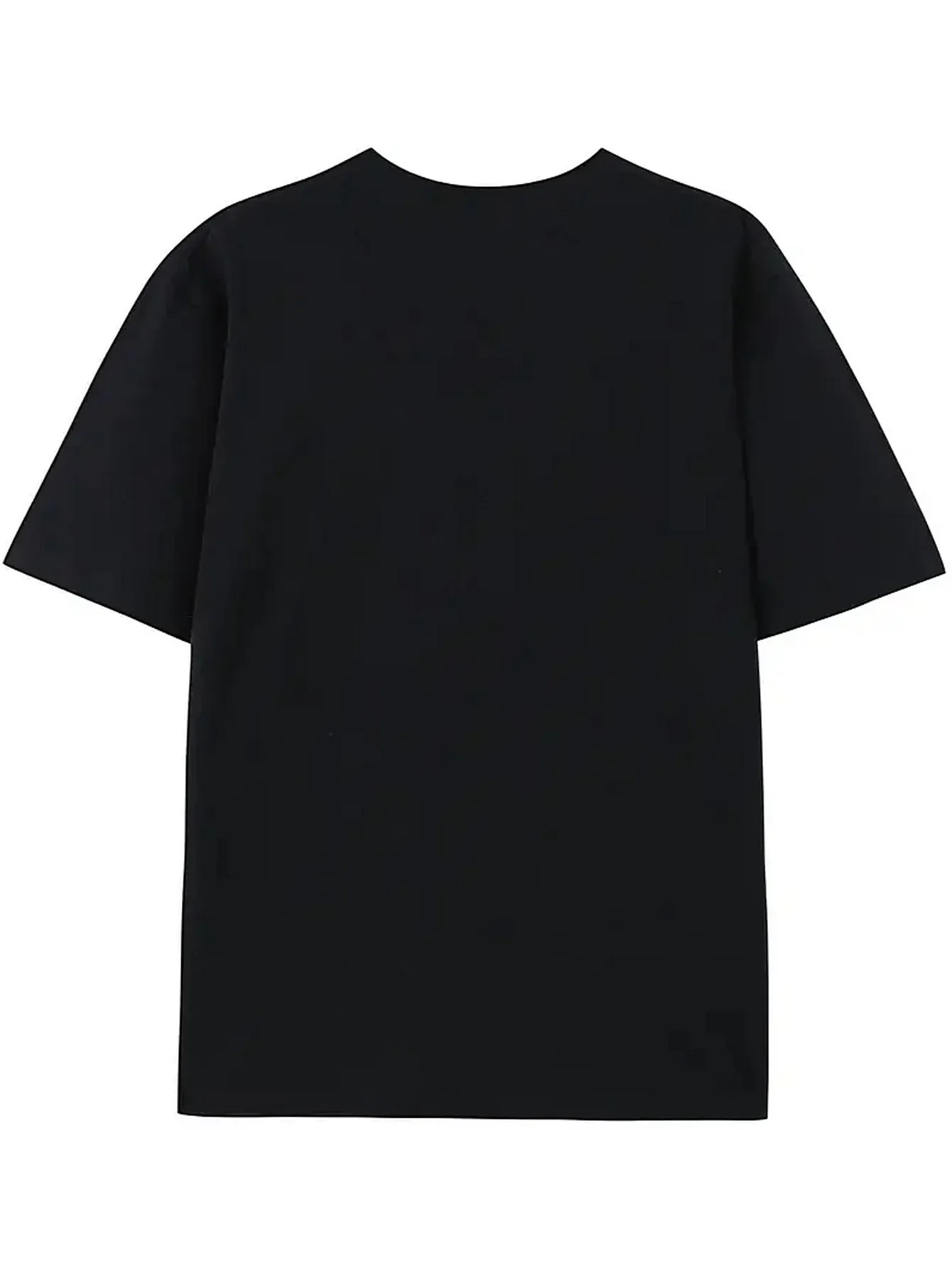 Men's Hip Hop Gold Chain Mask Figure Print T-Shirt Black Crew Neck Short Sleeve Streetwear Graphic Top
