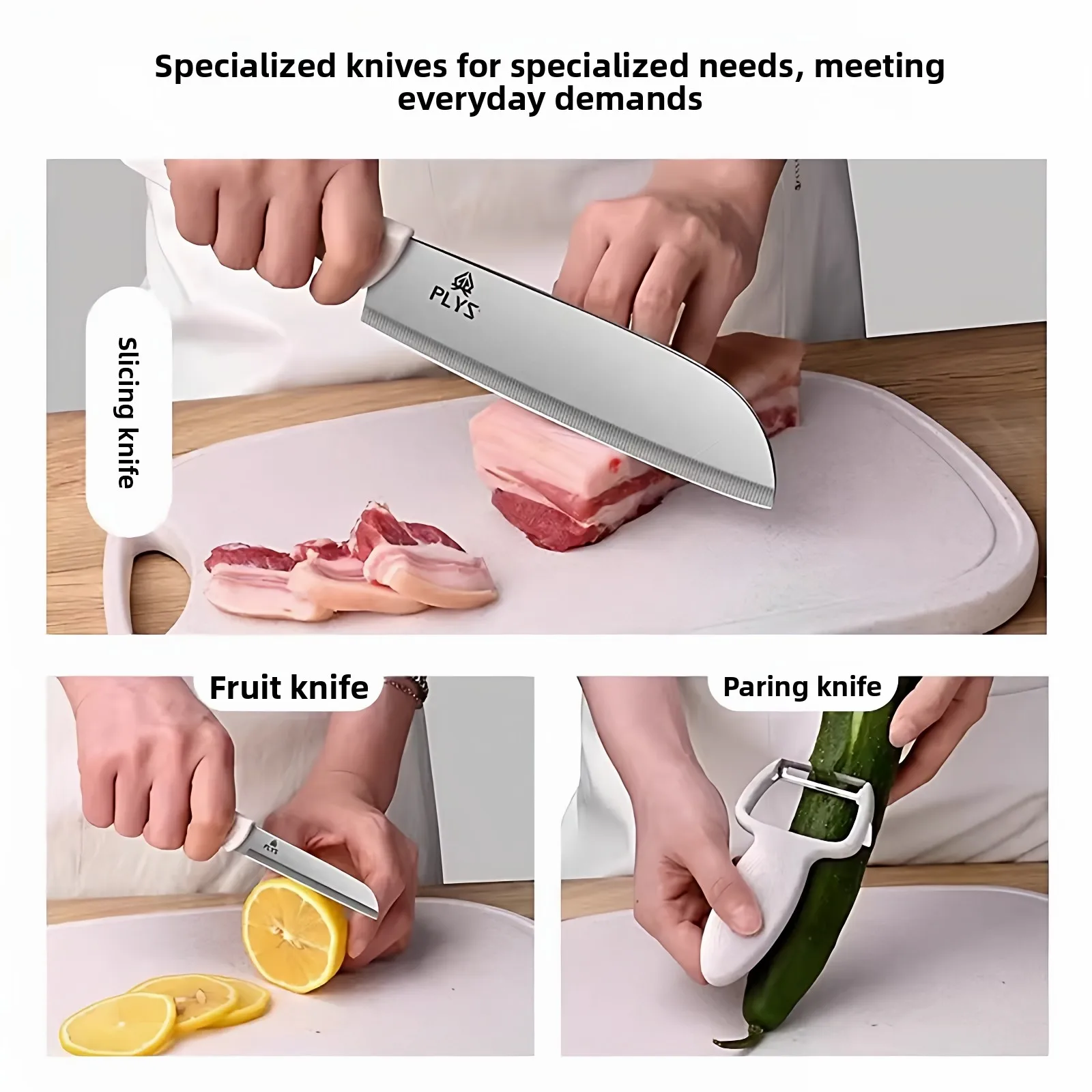 Outdoor camping knife cutting board set, convenient to carry cutting board, integrated storage of household complementary food
