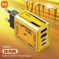 Xiaomi Original 120W Charger Ultra Fast Charging Type-C GaN Phone Charger USB-C QC 3.0 Phone Charger Adapter For iPhone Samsung