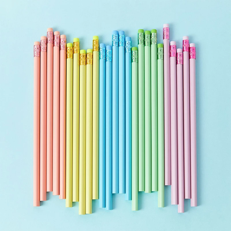 10Pcs Makaron Color HB Pencil Environmentally Friendly For Creative Simplefor Writing And Painting Pencil School Stationery