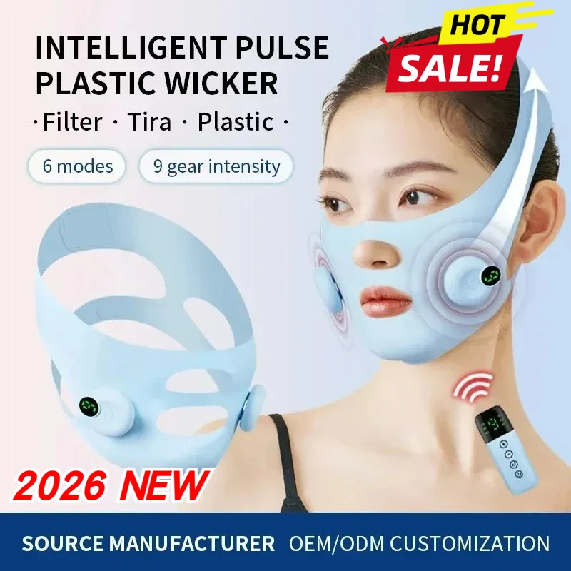 EMS Face Lifting Device V Line Lift Facial Massager Smart Pulse Technology for Face Slimming and Double Chin Removal At Home