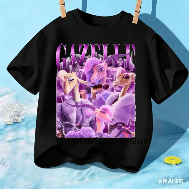 

New kids t shirts 4 to 14 years Zootopia 2 Short Sleeve boys Girls 2026 new Summer judy Print nickT-Shirt