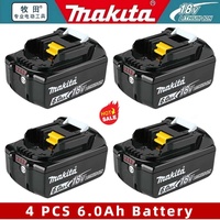 100% NEW Makita 18V 6000mAh Battery for BL1860B BL1850 BL1830 BL1815 LXT400  Rechargeable Li-ion Lithium-ion Batteries Charger