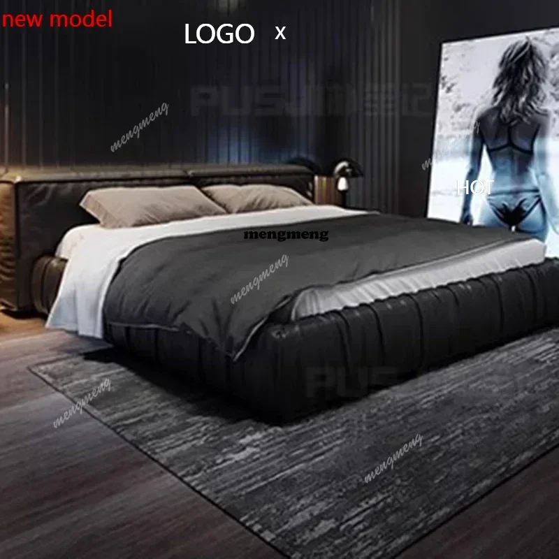 

H132 Beauty European Bed Simple Modern Double Luxury King Size Bed Sleeping Sun Platform Girls Camas De Casal Lounge Suite Furni