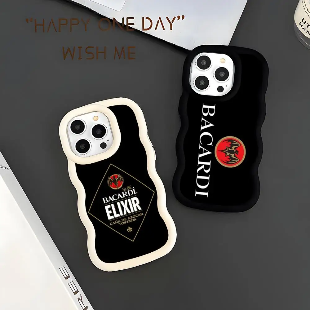 Чехол для телефона Vampire Bat B-Bacardis для iPhone 17 Air 16 E 15 14 Plus 13 12 11 Pro Maxblue New Wave Corners Macaron