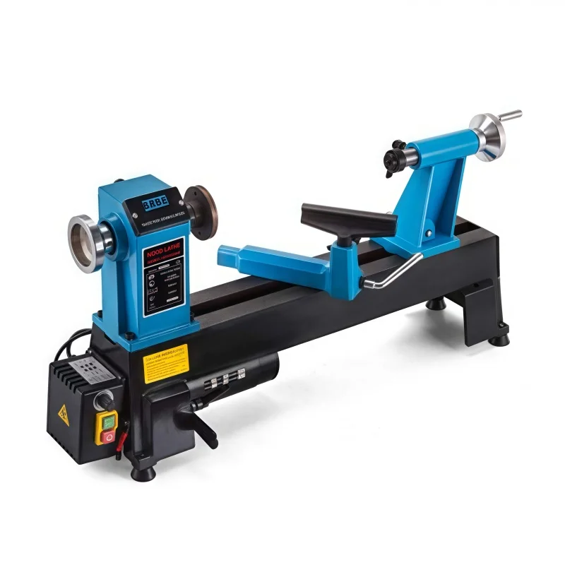 12-Inch Digital Display Woodworking Lathe Speed-Regulating Wood Turning Machine with Engine Gear Motor-Core Components Included