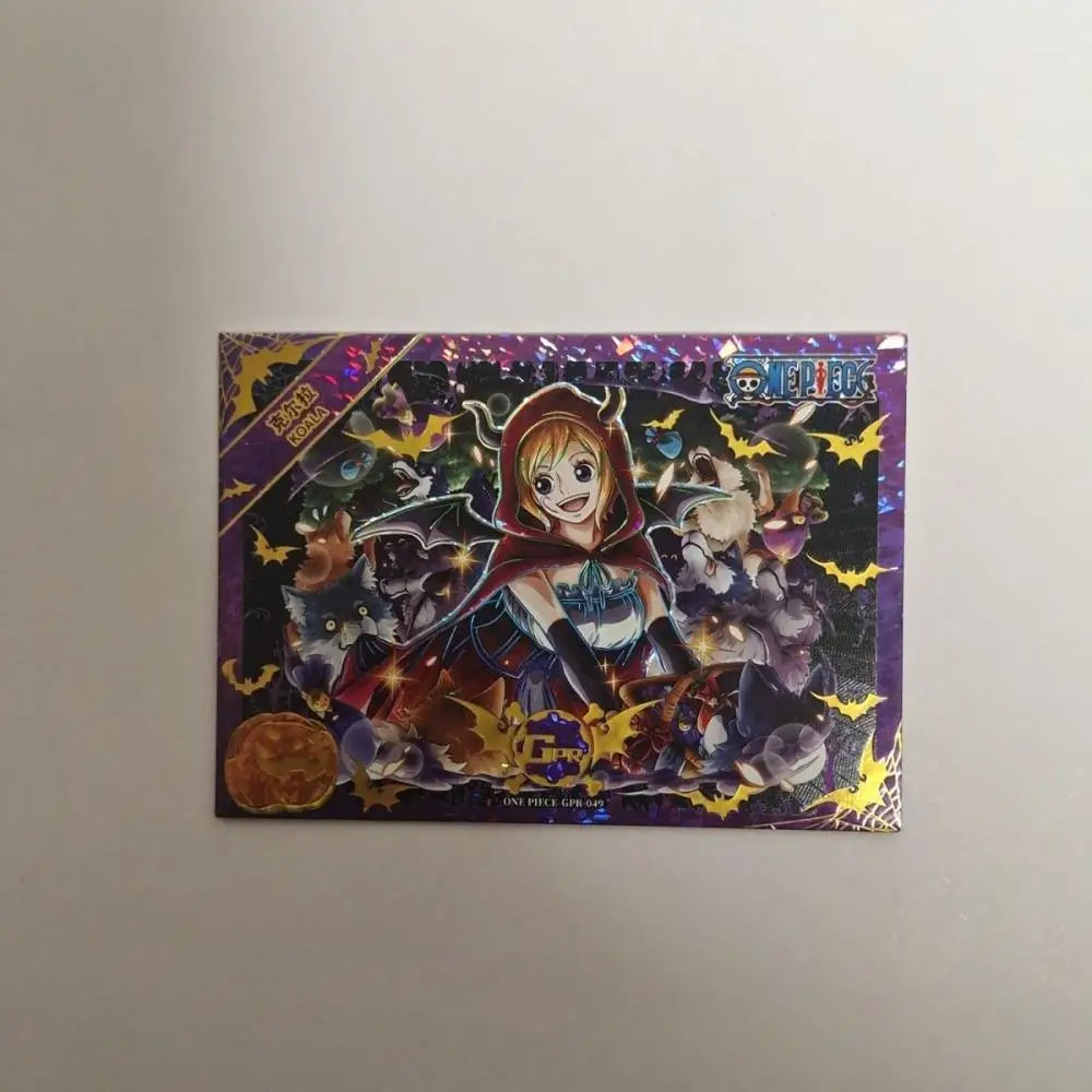 Anime ONE PIECE serie GPR carta da collezione a tema Halloween Charlotte Budino Gioielli Bonney Giocattoli per bambini Carta da gioco da tavolo