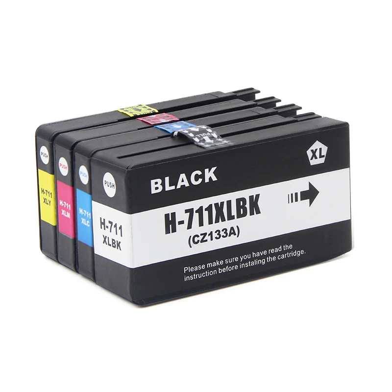 12 Pieces Compatible For HP 711XL 711 HP711 Ink Cartridge Full With Ink For HP DesignJet T120 T520 Printer