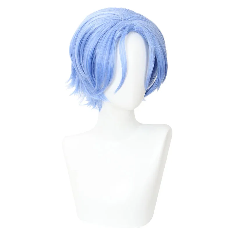 Xiu Dan Infinite Skateboard SK∞ River Lan Jia Cosplay peluca azul cielo 30cm parte central Anime pelo 463C