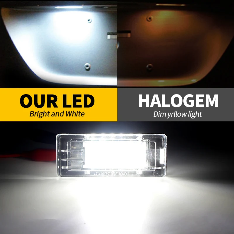 2 個 Led ナンバープレートライトランプダチアダスターロッジローガンダスター MK1/2 ルノーキャプチャエスパスフルエンス Canbus ホワイト 6000 K