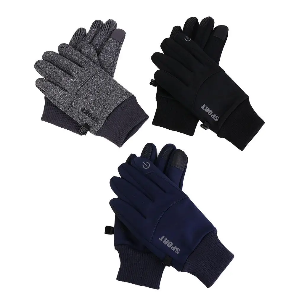 

Autumn and Winter Touchscreen Gloves Waterproof Anti-Slip Commuting Gloves Full Finger Windproof Cold Weather Warm Mittens