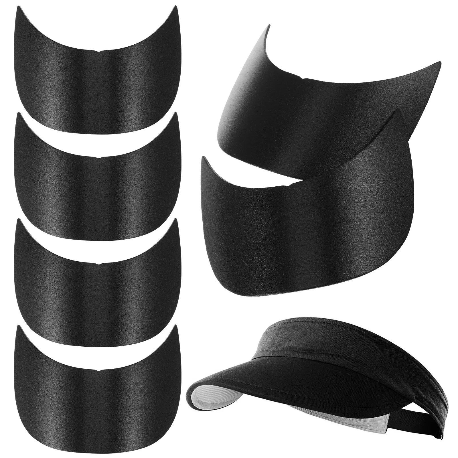 10 Pcs Baseball Hat Brims Flat Brim Hat Insert Plastic Cap Support To Keep Shape Baseball Making Brims Accessories Fixer Hats
