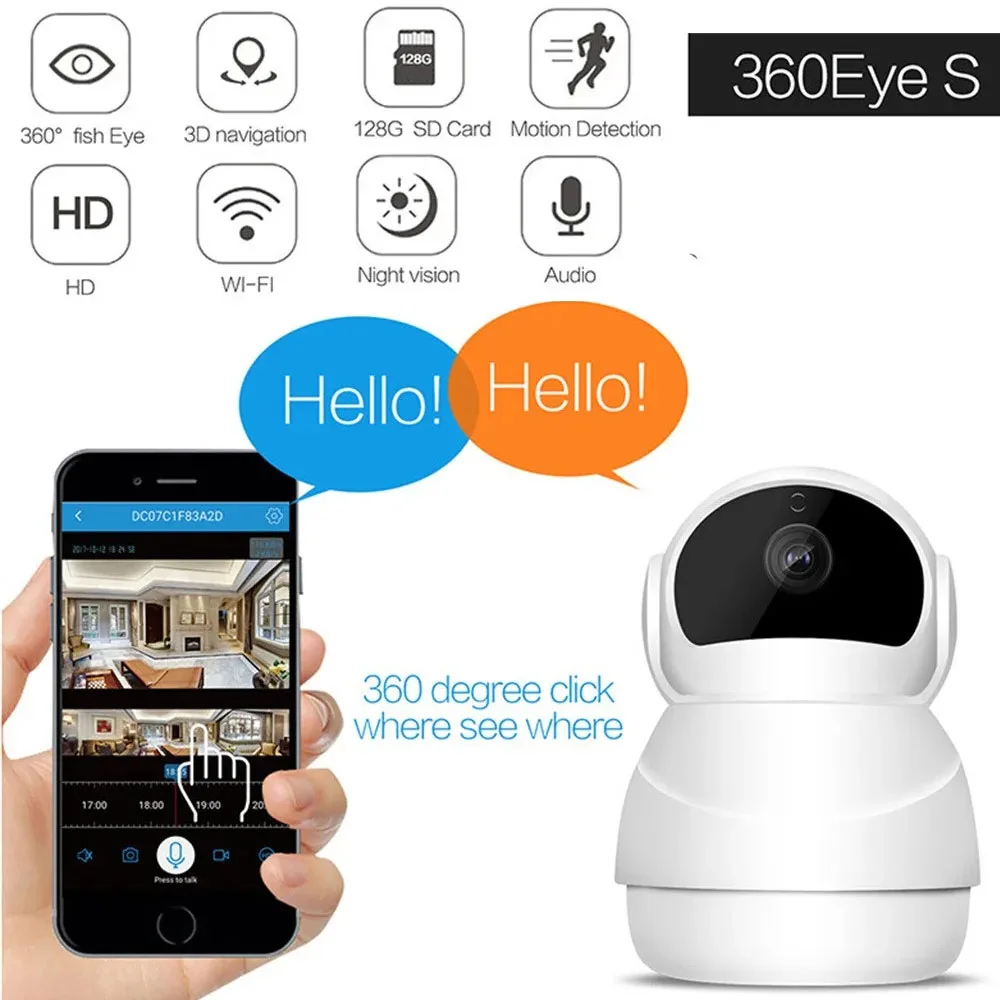 

HD 1080P WIFI security cameras Wireless 2-Ways Audio CCTV Camera Baby Monitor Internet network smart home HD video camera