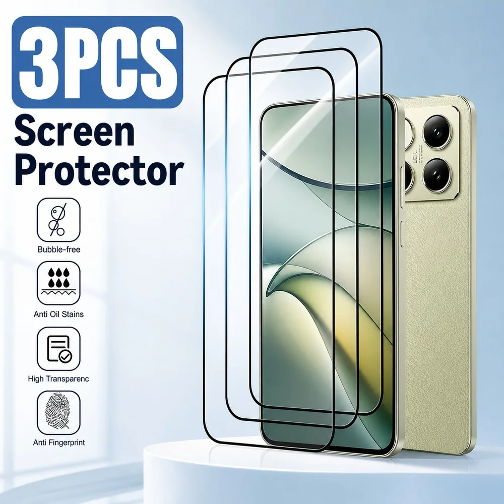 3PCS gehärtetes Glas für XIAOMI 17 Ultra 17 pro max 17 pro 17 17T Pro Displayschutzfolie für XIAOMI 17T 15 ultra 15 Pro 15 15T Pro