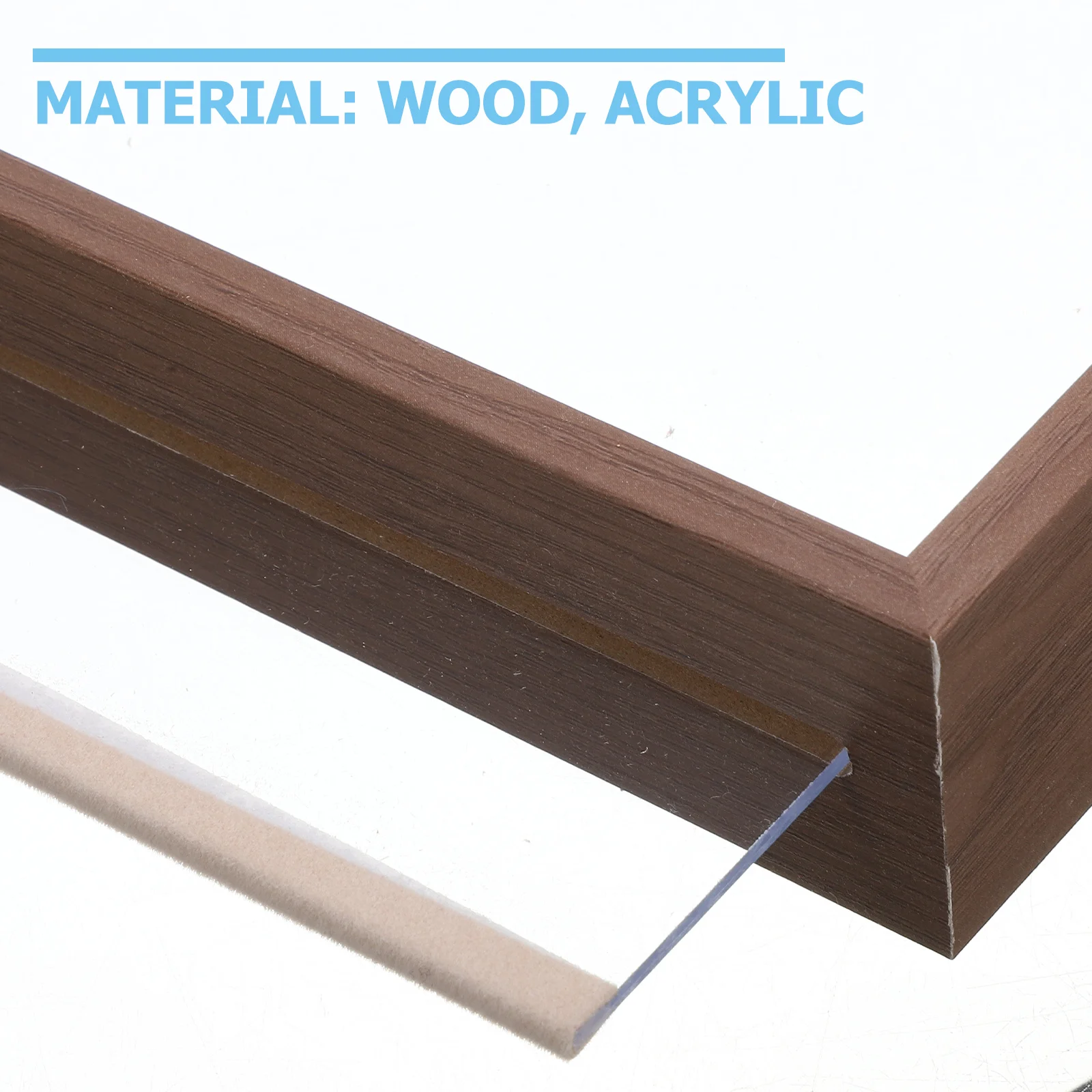 

Photo Frame Double-Side Clear Acrylic Desktop Picture Holder Small Size Tabletop Display Frame for Home Decor Picture Frames