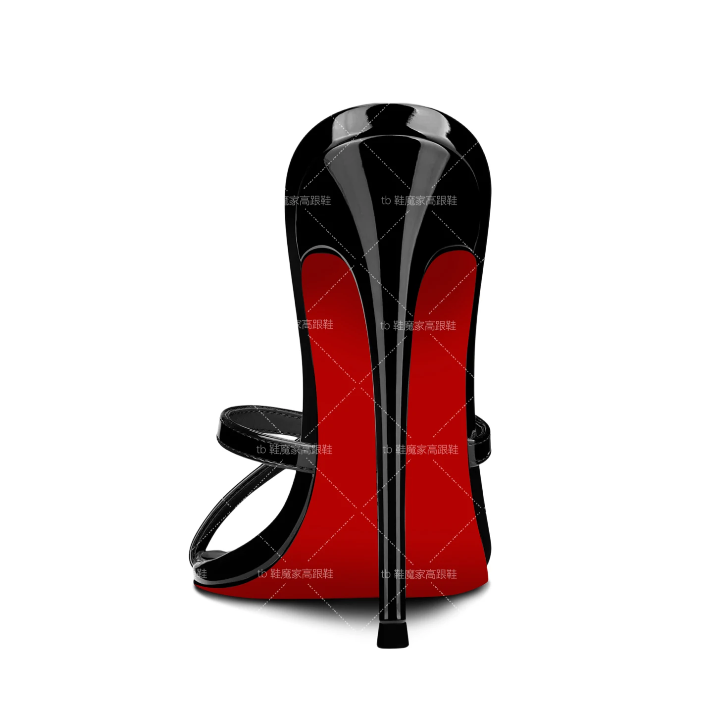 Nuevas Sandalias de Tacón Alto de 12 cm con Punta en Pico y Suela Roja, Estilo Moderno 2026, Sandalias de Tacón de Aguja con Correa en el Tobillo y Punta Abierta para Mujer