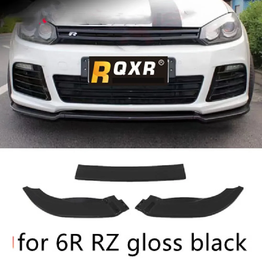 Carbon Fiber Car Universal Front Shovel Duck Lip Bumper Windproof Spoiler Accessories For Golf 6 GTI R20