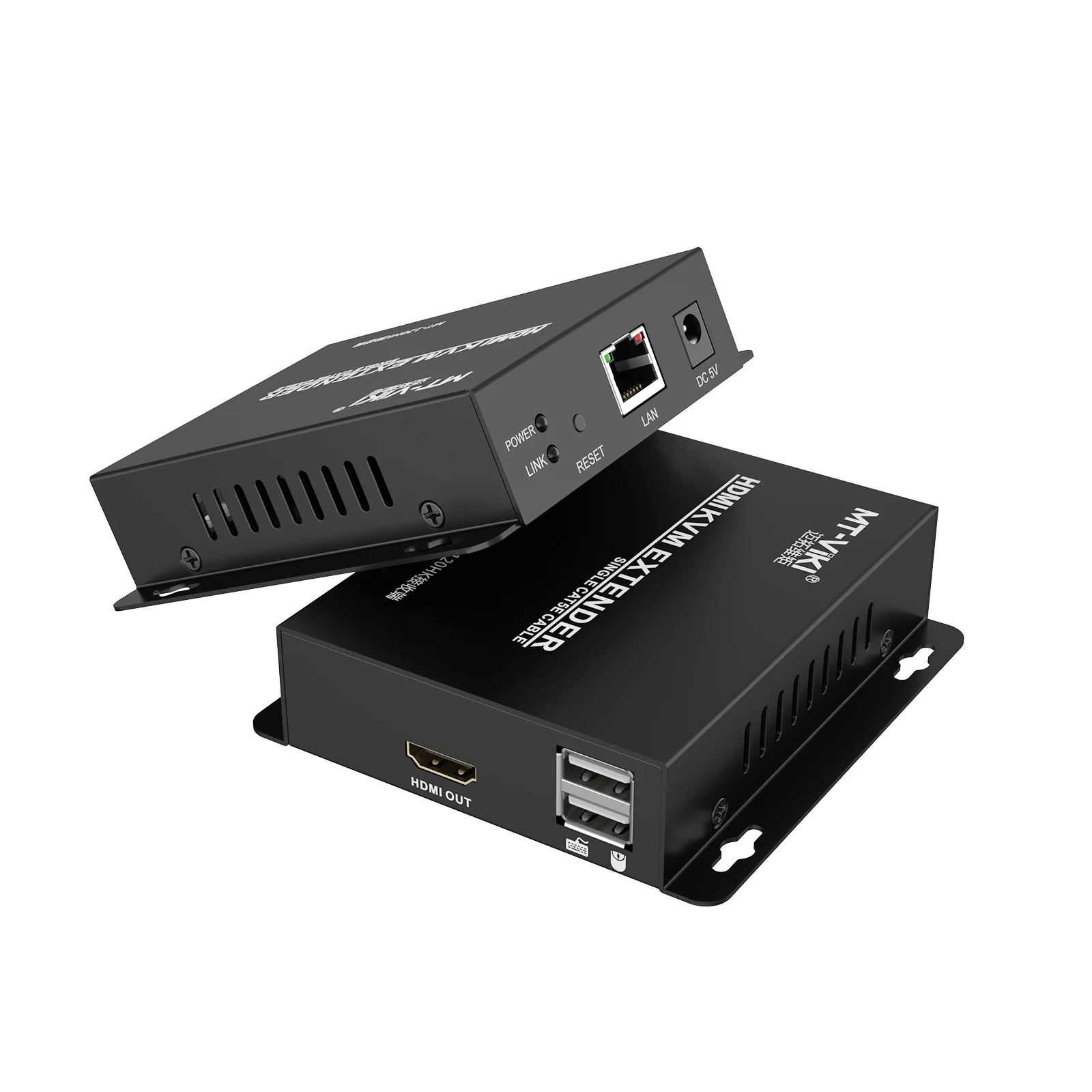 MT-VIKI 120M USB HDMI KVM Extender Over Ethernet, 1080P 60Hz HDMI KVM Transmitter And Receiver Over Ethernet