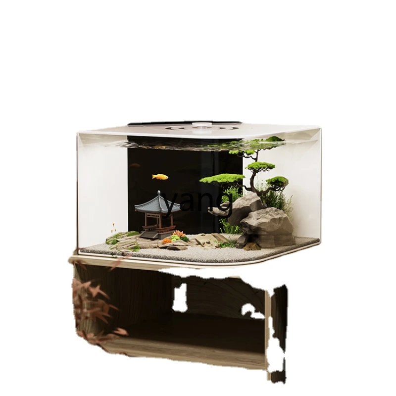 Fish Tank Small Living Room New Acrylic Desktop Light Luxury Advanced Hot Bending Small Fish Tank