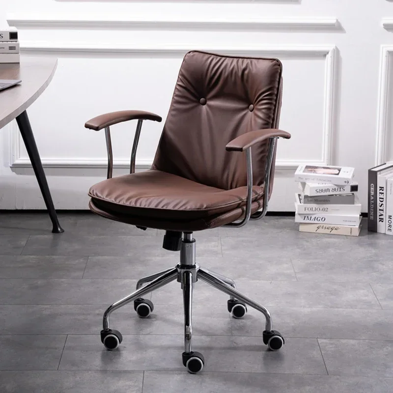 

Comfortable Office Chair Lazy Leg Rest Computer Armchair Accent Individual Reclining Kitchen Chairs Game Special Beauty Salon