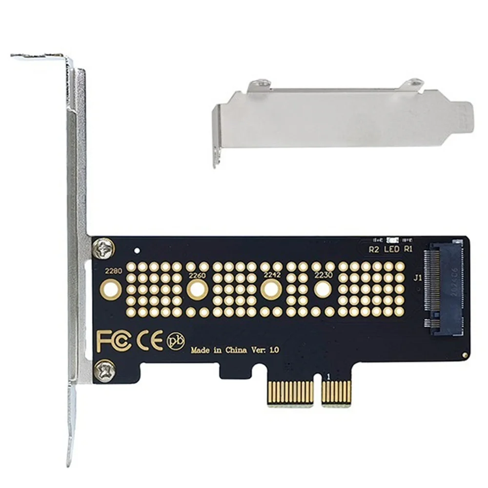 ABAN 1Pc NVMe PCIe M.2 NGFF SSD to PCIe X1 Adapter Card PCIe X1 to M.2 Card with Bracket