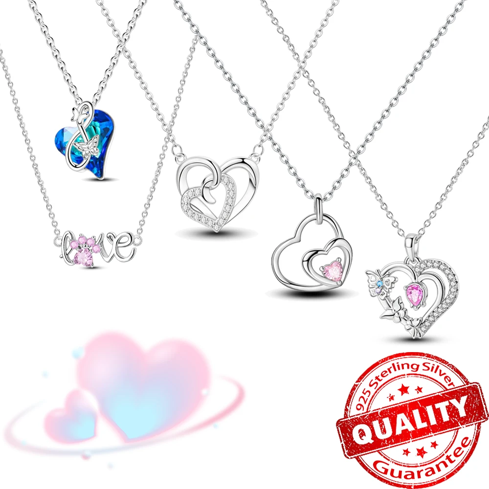 

Romantic 925 Sterling Silver A necklace Of Boundless Love And Family Affection Dreamy Date Wedding Jewelry Gift