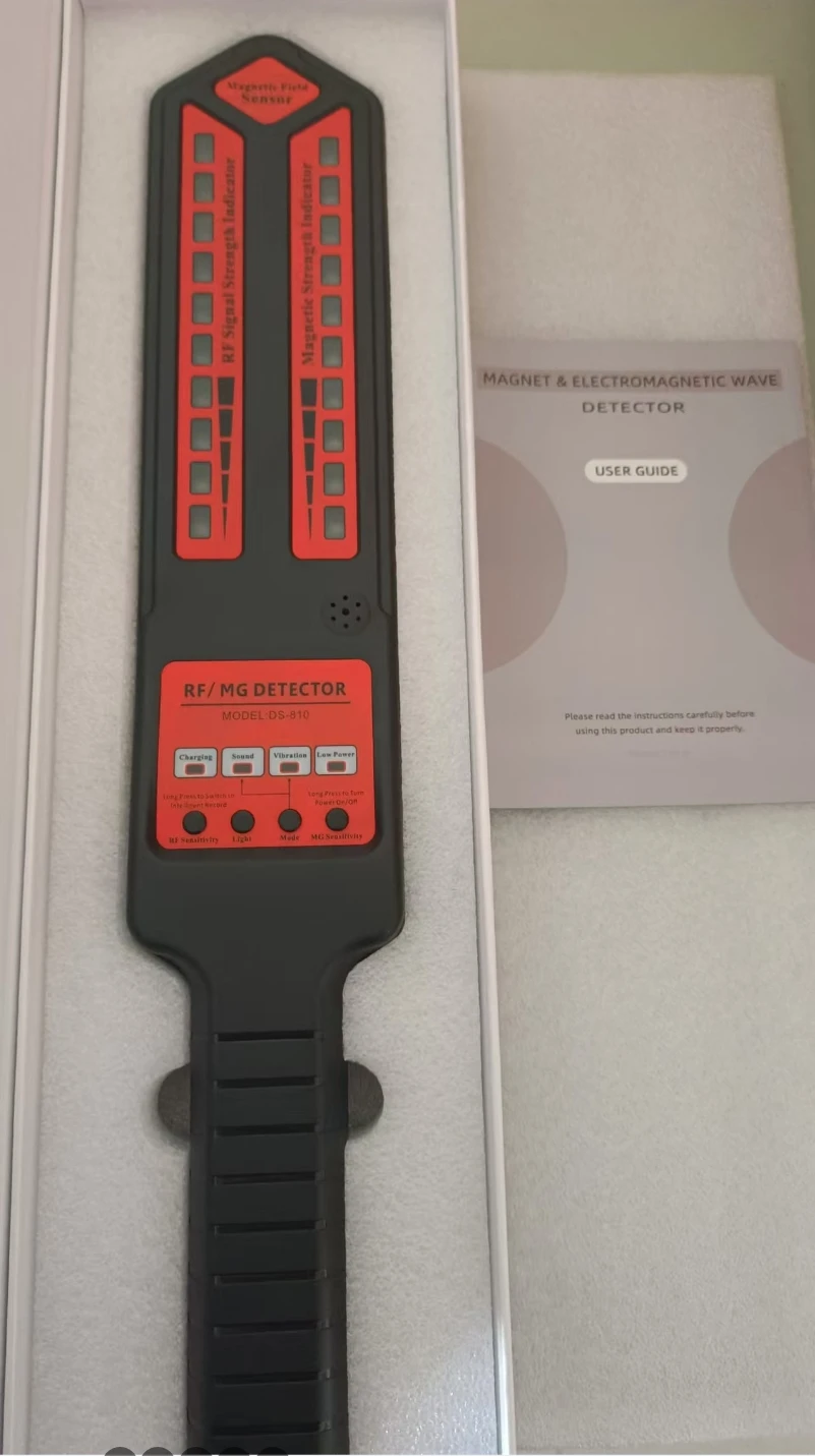 อุปกรณ์ป้องกันการสอดแนมเครื่องตรวจจับเครือข่ายหลายเครือข่าย DS810 สำหรับเครื่องติดตาม GPS/โทรศัพท์มือถือ 10 ม. การป้องกันความเป็นส่วนตัวที่จำเป็น