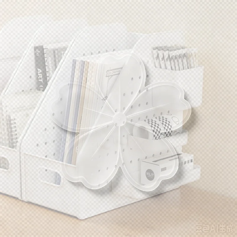 Desk File Organizer With Removable Storage Boxes Hole Punch Board Design For Office Supplies