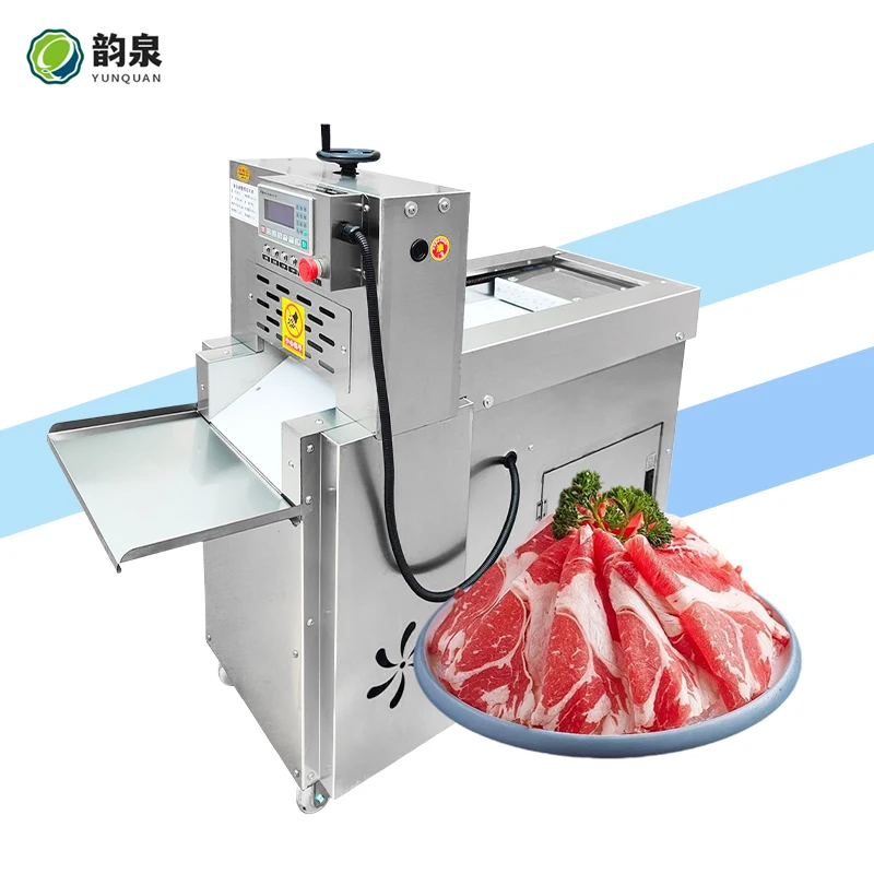 

Новый стиль, высокоэффективная машина для нарезки замороженных мясных рулетов, машина для резки мяса, машина для нарезки мяса с ЧПУ