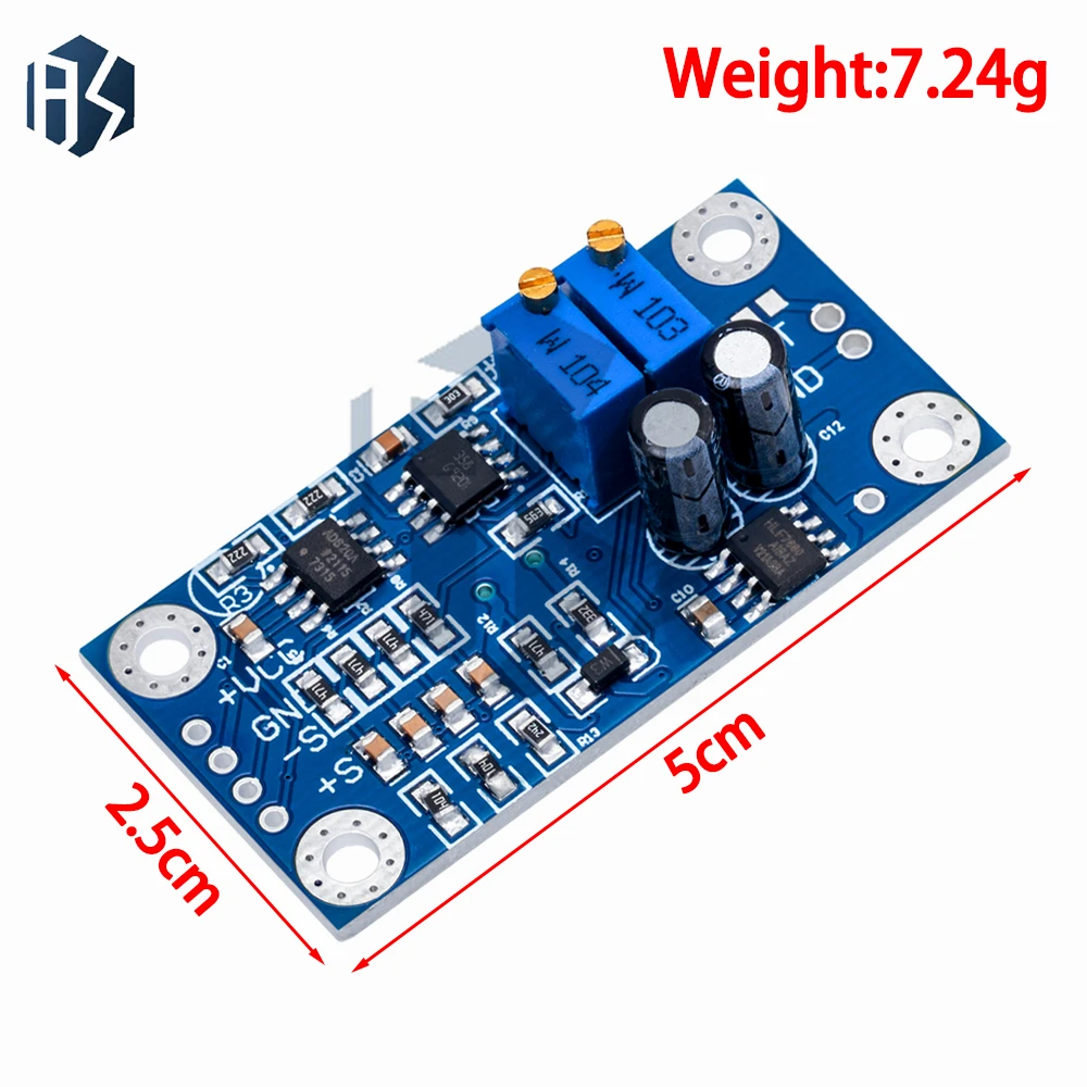 1PCS  AD620 Microvolt MV Voltage Amplifier Signal Instrumentation Module Board 3-12VDC New Arrival