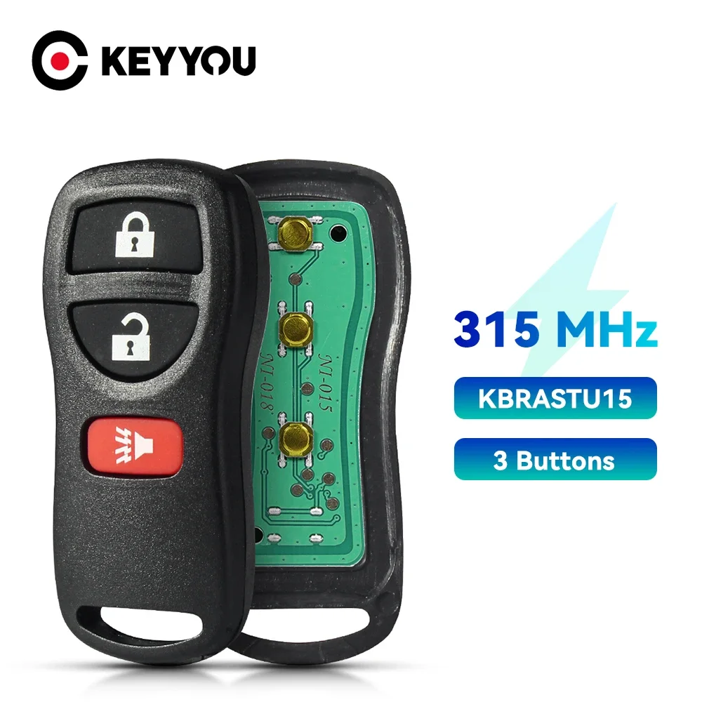 

KEYYOU Remote Key For Infiniti For Nissan Frontier Murano Armada Pathfinder Versa Altima Xterra 315Mhz 3/4 Buttons KBRASTU15