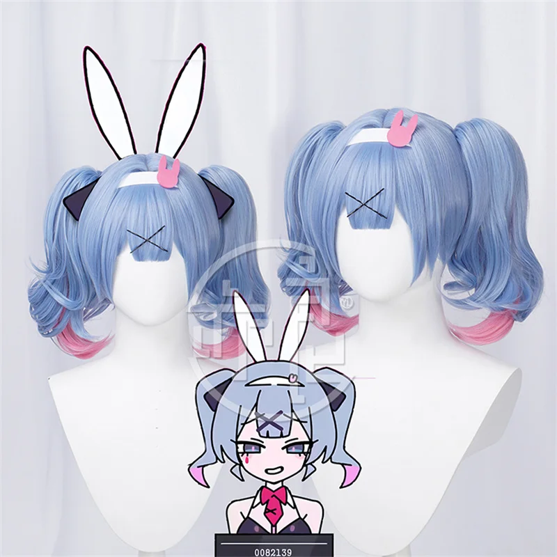 

New Rabbit Hole Cosplay Wig Heat Resistant Role Play Idol Vtuber Headwear Heat Resistant Synthetic Halloween Role Play