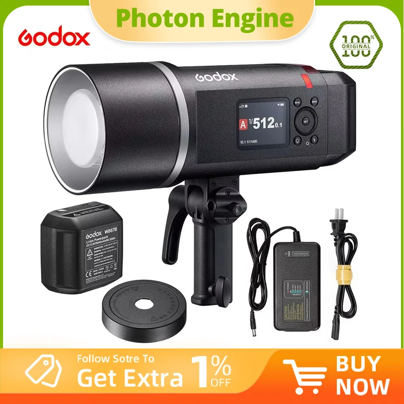 

Godox AD600BMII AD600BM II Second-Generation external camera flash 600W high-power photography light