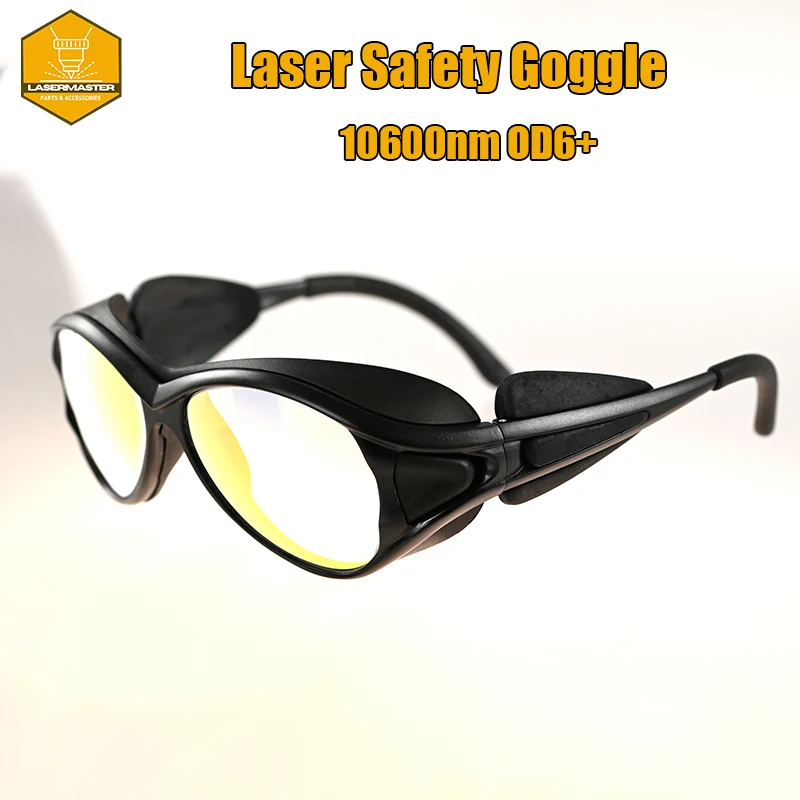 10600nm OD6+ Laser Protection Glasses Wavelength Safety Goggles Eyewear For Co2 Laser Cutter Engraver Marker