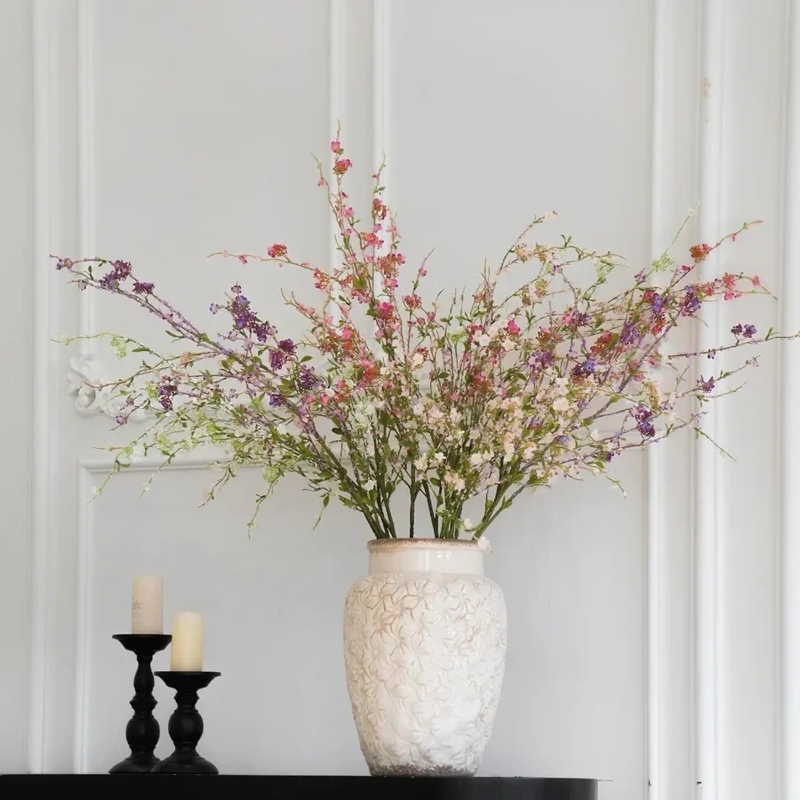 

UltraRealistic Artificial Flowers with Greenery Stems for Indoor Use in Tall Vases 7Piece Wedding Centerpieces Home Decor and D