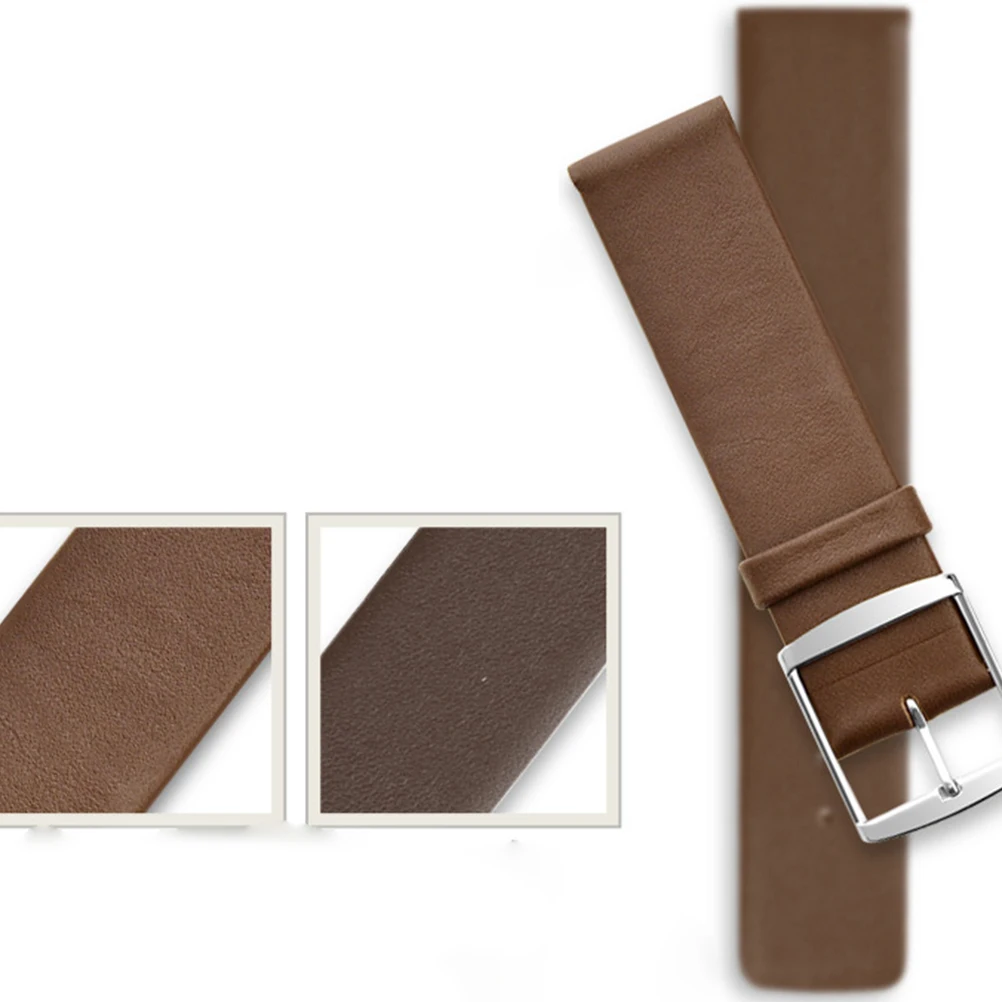 

Watch Strap Ultrathin Watch Strap Watch Replacement Strap Compatiple for Watch (20mm Brown)