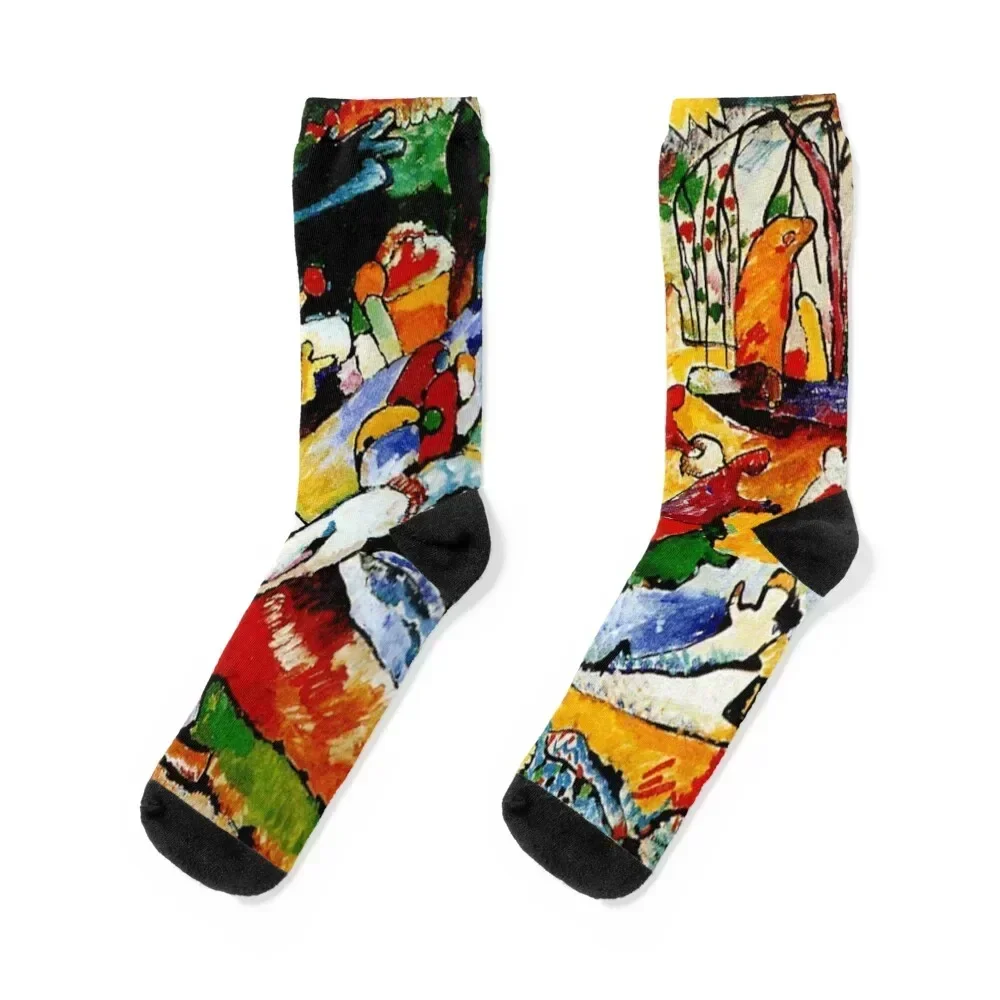 Wassily Kandinsky Sketch for “Composition II”- Study to Composition II Socks winter thermal Climbing Socks For Women Men's